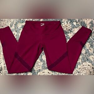 Old Navy Active size S/P Maroon Leggings